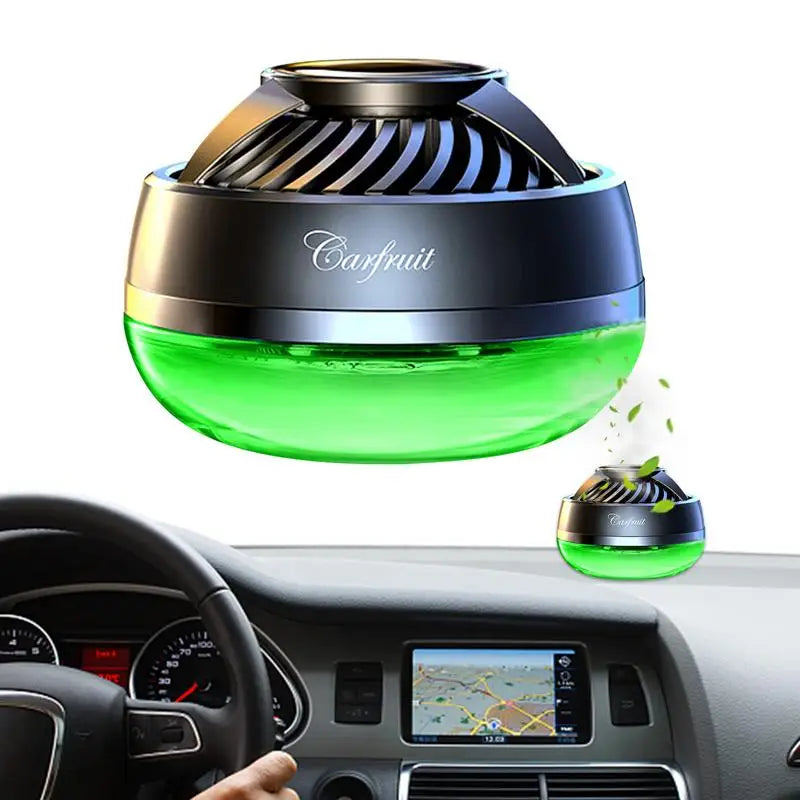 Solar Rotating Car Air Freshener Dashboard Solar Rotating Air Freshener with Turbine Power Automotive Aroma Diffuser with Large