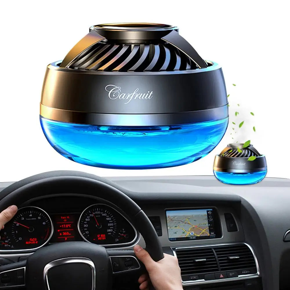 Solar Rotating Car Air Freshener Dashboard Solar Rotating Air Freshener with Turbine Power Automotive Aroma Diffuser with Large