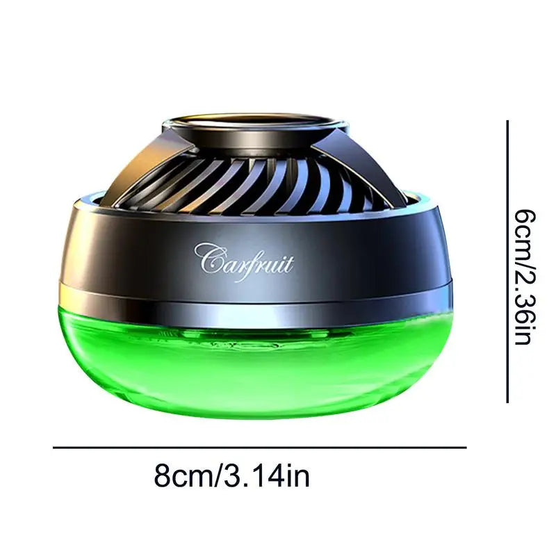 Solar Rotating Car Air Freshener Dashboard Solar Rotating Air Freshener with Turbine Power Automotive Aroma Diffuser with Large