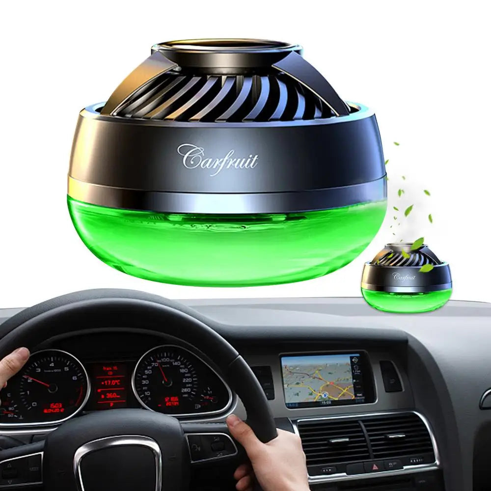 Solar Rotating Car Air Freshener Dashboard Solar Rotating Air Freshener with Turbine Power Automotive Aroma Diffuser with Large