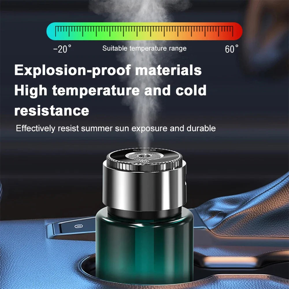 Rechargeable 160Ml Large-Capacity Glass Car Aromatherapy Diffuser with Car Start-Stop Long-Lasting Fragrance Spray Car Aromather