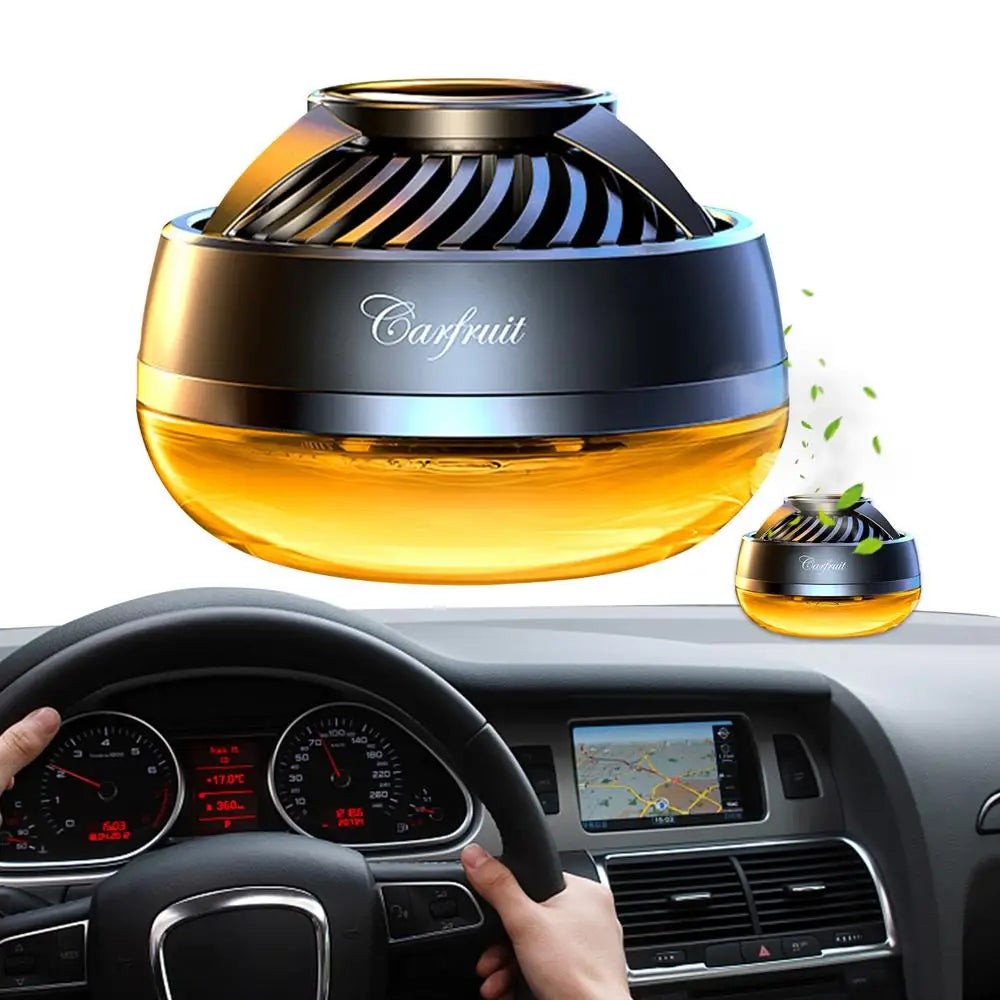 Solar Rotating Car Air Freshener Dashboard Solar Rotating Air Freshener with Turbine Power Automotive Aroma Diffuser with Large